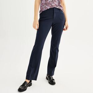 Nine West Magic Waist Bootcut Plus Size Pants Classic Navy Women's Pants size 2